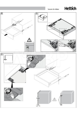 Механизм открывания Push to open Silent на 30кг для Innotech Atira 9240163 Hettich
