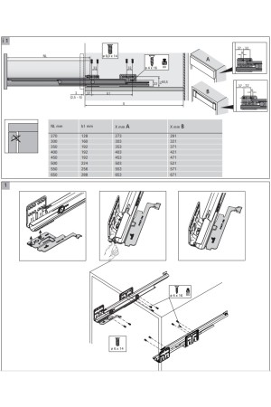 Механизм Push-to-Open Silent с нагрузкой до 20кг для ящиков ArciTech 9241049 Hettich