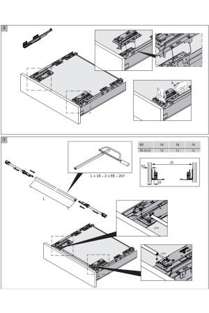 Механизм Push-to-Open Silent с нагрузкой до 20кг для ящиков ArciTech 9241049 Hettich
