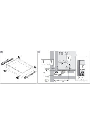 Механизмы регулировки наклона для направляющих Quadro 4DV6 9247529 Hettich