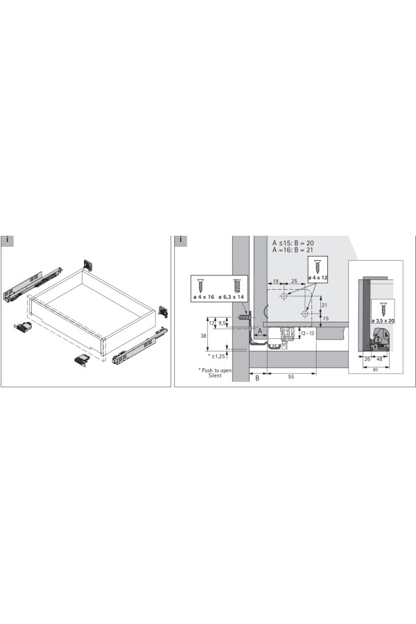 Механизмы регулировки наклона для направляющих Quadro 4DV6 9247529 Hettich