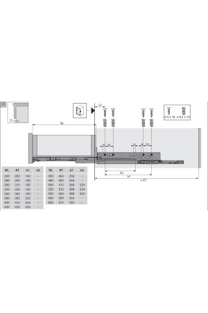 Механизмы регулировки наклона для направляющих Quadro 4DV6 9247529 Hettich