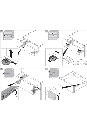 Механизмы регулировки наклона для направляющих Quadro 4DV6 9247529 Hettich