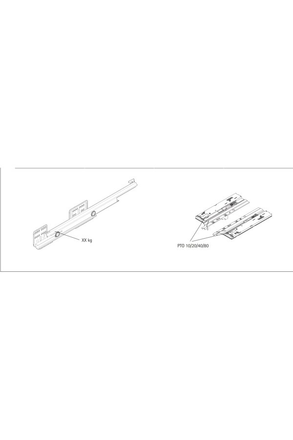 Механизм Push-to-Open Silent с нагрузкой до 40кг для ящиков ArciTech 9241050 Hettich