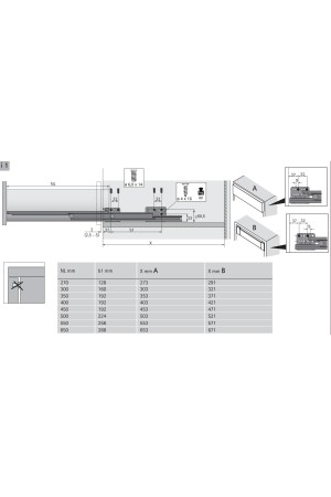 Механизм Push-to-Open Silent с нагрузкой до 40кг для ящиков ArciTech 9241050 Hettich