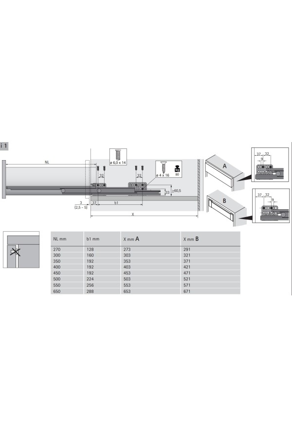Механизм Push-to-Open Silent с нагрузкой до 40кг для ящиков ArciTech 9241050 Hettich