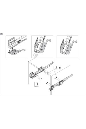 Механизм Push-to-Open Silent с нагрузкой до 40кг для ящиков ArciTech 9241050 Hettich
