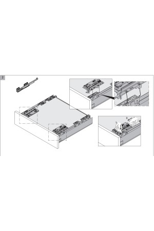 Механизм Push-to-Open Silent с нагрузкой до 40кг для ящиков ArciTech 9241050 Hettich