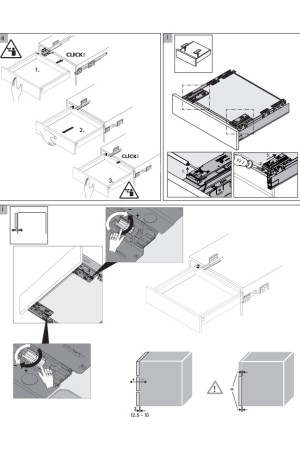 Механизм Push-to-Open Silent с нагрузкой до 40кг для ящиков ArciTech 9241050 Hettich