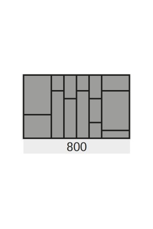 Лоток для столовых приборов OrgaTray 570 для ящиков ArciTech 800*500мм серебристый 9132689 Hettich