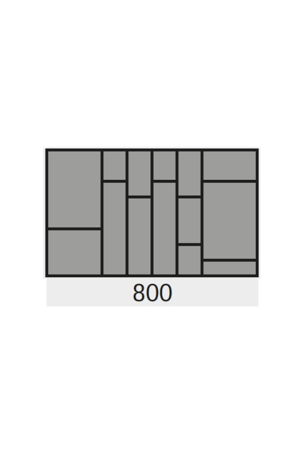 Лоток для столовых приборов OrgaTray 570 для ящиков ArciTech 800*500мм серебристый 9132689 Hettich