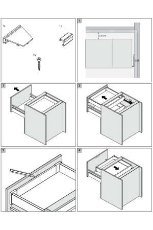 Фиксатор внутреннего ящика InnoTech Atira антрацит 9235837 Hettich