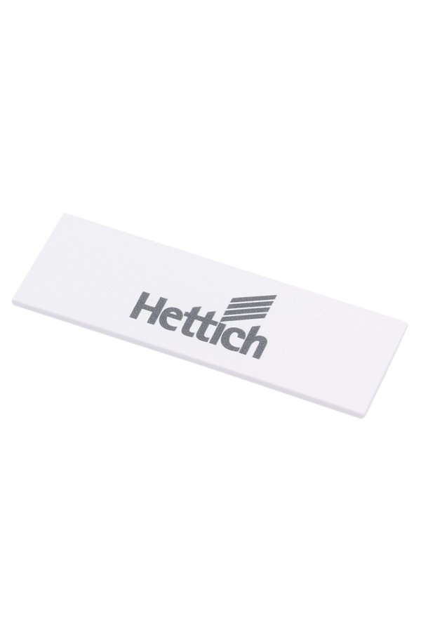 Заглушка белая с логотипом Hettich для ящиков InnoTech Atira белая 9194647 Hettich