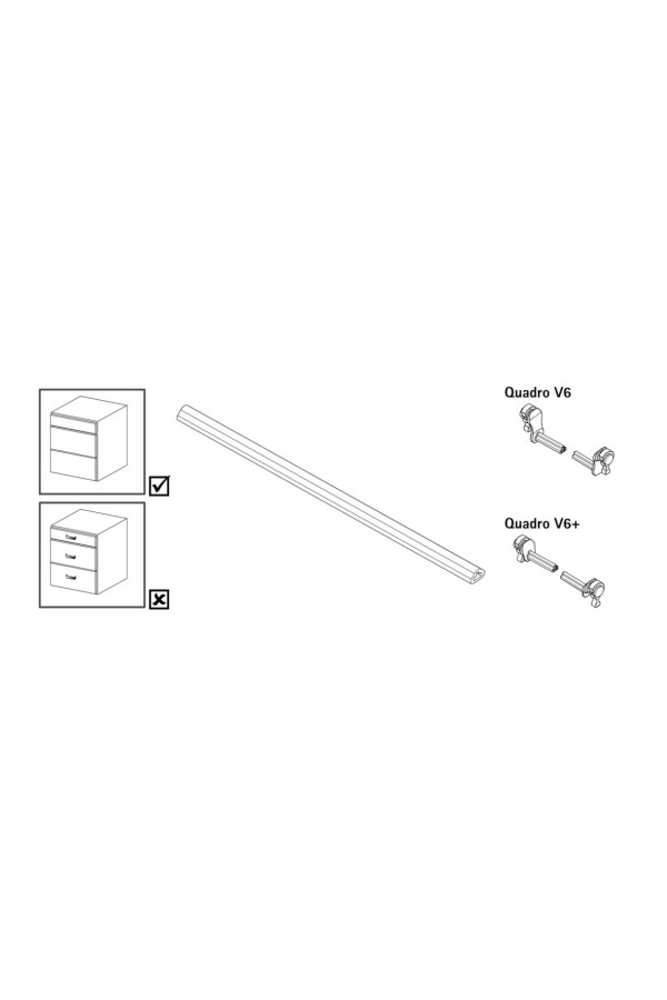 Соединитель для нарезанной штанги Push to open Syncro 9221295 Hettich