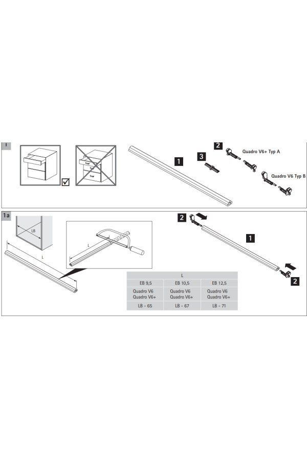 Соединитель для нарезанной штанги Push to open Syncro 9221295 Hettich