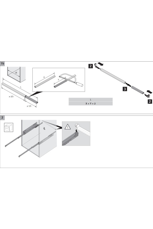 Соединитель для нарезанной штанги Push to open Syncro 9221295 Hettich