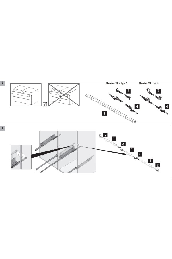 Соединитель для нарезанной штанги Push to open Syncro 9221295 Hettich