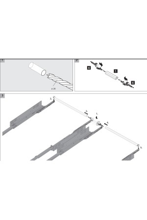 Соединитель для нарезанной штанги Push to open Syncro 9221295 Hettich