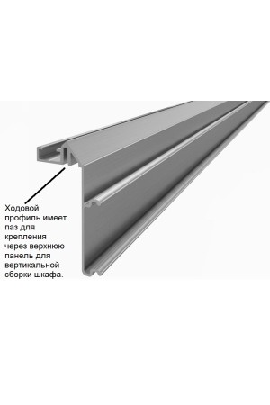 Комплект профилей STB11 для системы раздвижных дверей Top Line L, 2300мм 9277164 Hettich