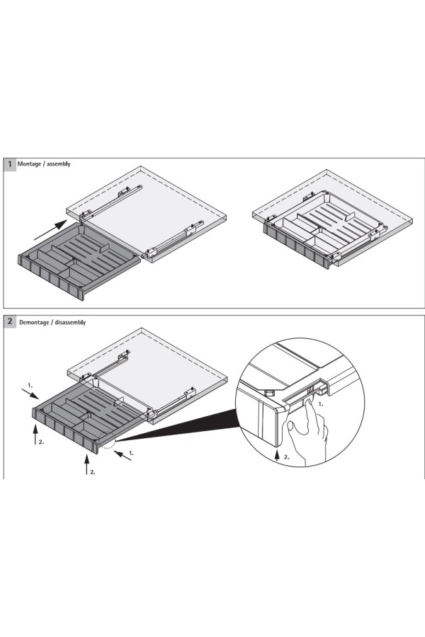 Направляющие Quadro12 Silent System для лотка SmarTray на 6кг 9156336