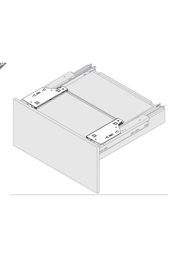 Комплект механизма Push to open Silent на 10кг для ящика AvanTech You 9257890 Hettich