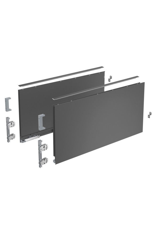 Выдвижной ящик AvanTech You 251*500мм, БЕЗ направляющих антрацит 9255356 Hettich