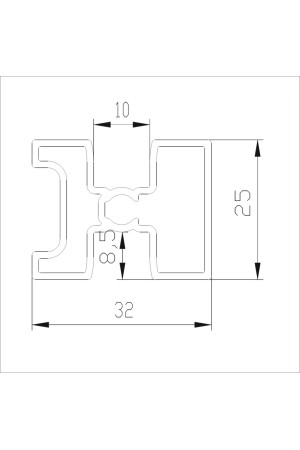 система 4 в 1/рамка средняя антрацит 5,0м /FA0716.VP500.ANKPV.RA
