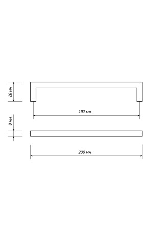 ручка ZA2328 192мм черный матовый MBK