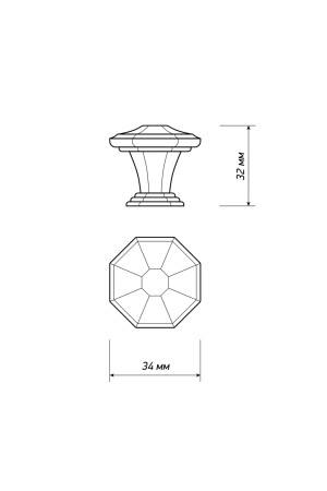 ручка ZA2411 кнопка никель матовый атласный MBSN