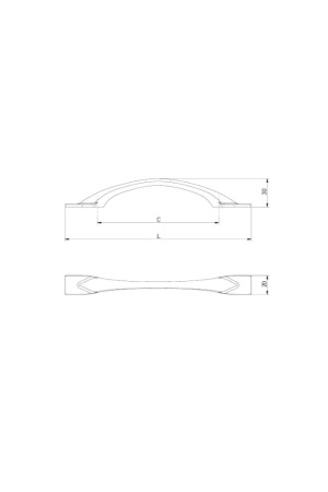 GTV ручка-скоба FLOW 128мм, черный матовый(25шт)/UZ-FLOW-128-20M