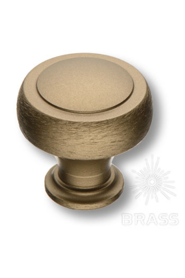 Brass 1915 0032 ELX9 ручка кнопка, брашированная античная бронза