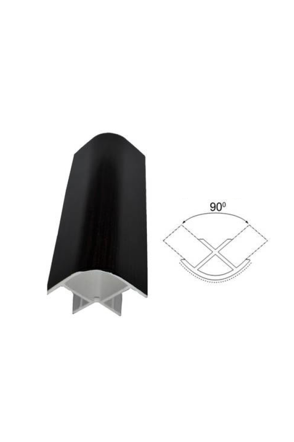 Угол 90гр для цоколя h=100мм черный