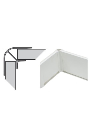 Угол 90гр для цоколя h=100мм клён