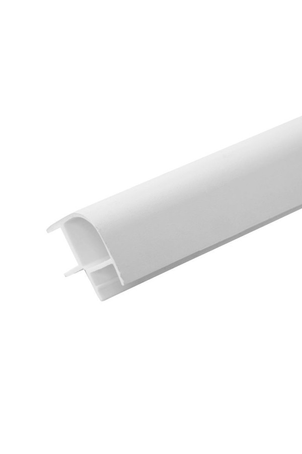 Угол 90гр универсальный для цоколя h=100мм белый