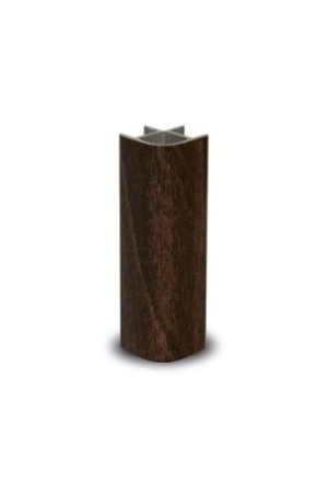 Угол 90гр универсальный для цоколя h=150мм орех темный