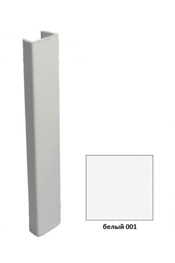 Универсальная заглушка для цоколя h=100мм белый 001 Korner