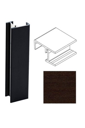 Угол 90гр универсальный для цоколя h=100мм венге цаво 003 Korner