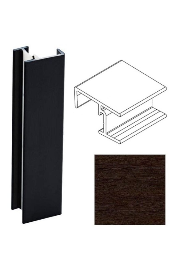 Угол 90гр универсальный для цоколя h=100мм венге цаво 003 Korner