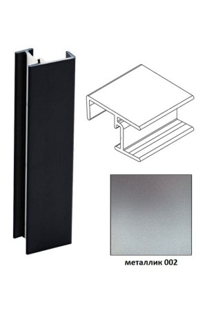 Угол 90гр универсальный для цоколя h=100мм металлик 002 Korner