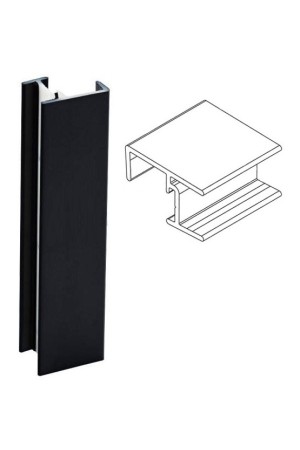 Угол 90гр универсальный для цоколя h=100мм черный 006 Korner