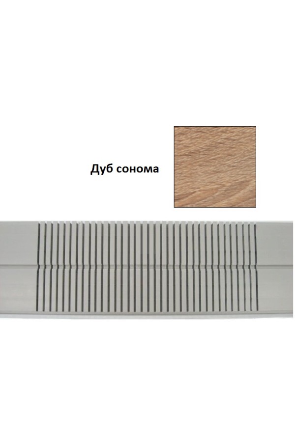 Цоколь кухонный гибкий h=100мм дуб сонома 1м