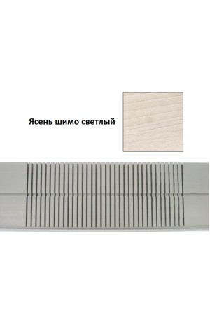 Цоколь кухонный гибкий h=100мм ясень шимо светлый 1м