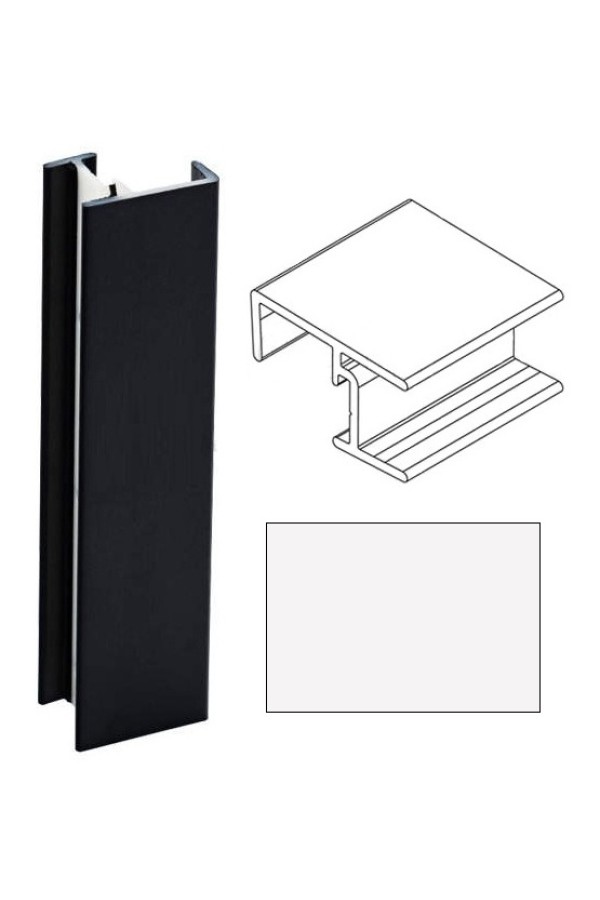 Угол 90гр универсальный для цоколя h=150мм белый 001 Korner