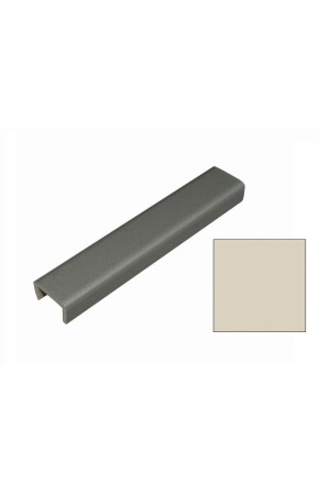 Универсальная заглушка для цоколя h=100мм алебастр белый