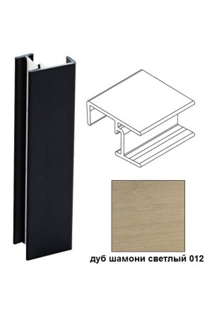 Угол 90гр универсальный для цоколя h=100мм дуб шамони светлый Korner