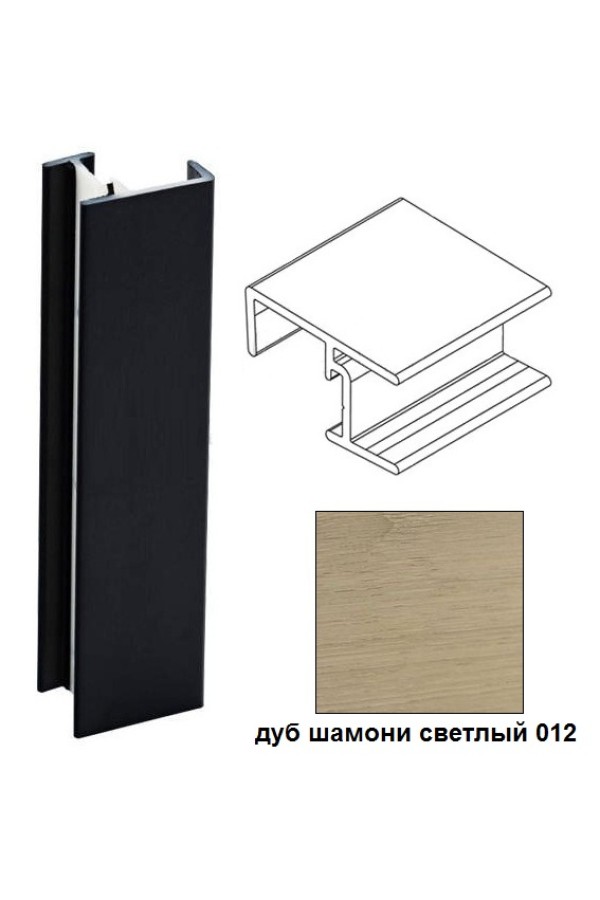 Угол 90гр универсальный для цоколя h=100мм дуб шамони светлый Korner