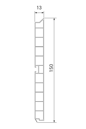 цоколь кухонный h=150 мм, 4м, золото шлифованное(10шт)