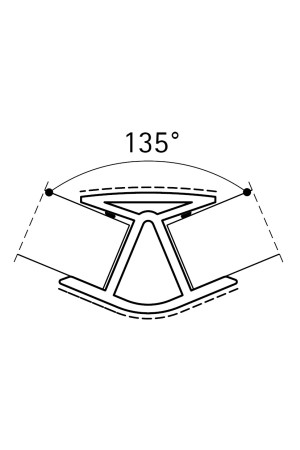 Угол 135гр для цоколя h=150мм бук