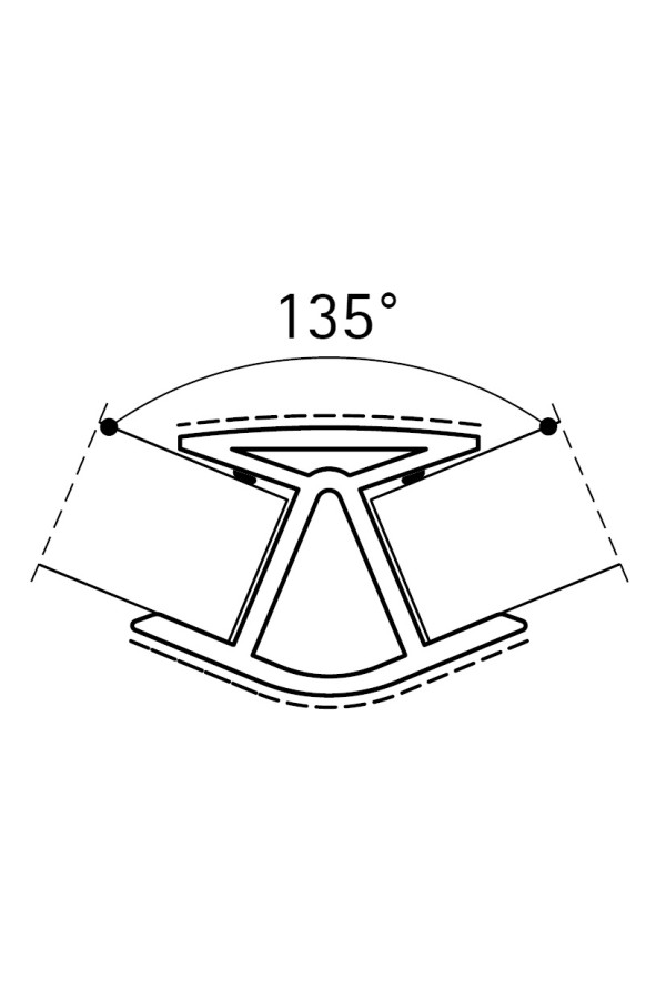 Угол 135гр для цоколя h=150мм бук