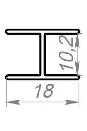 соединение цоколя, h=100 мм, черный крацованный Аристо / GA0841.VP010.BKBAN.CJ